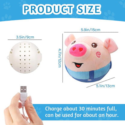 Interactive Bouncy Pet Ball — Self-Moving Electronic Dog Toy