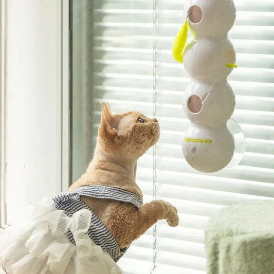 SmartMotion Self-Rotating Cat Toy — Interactive Feather Wand