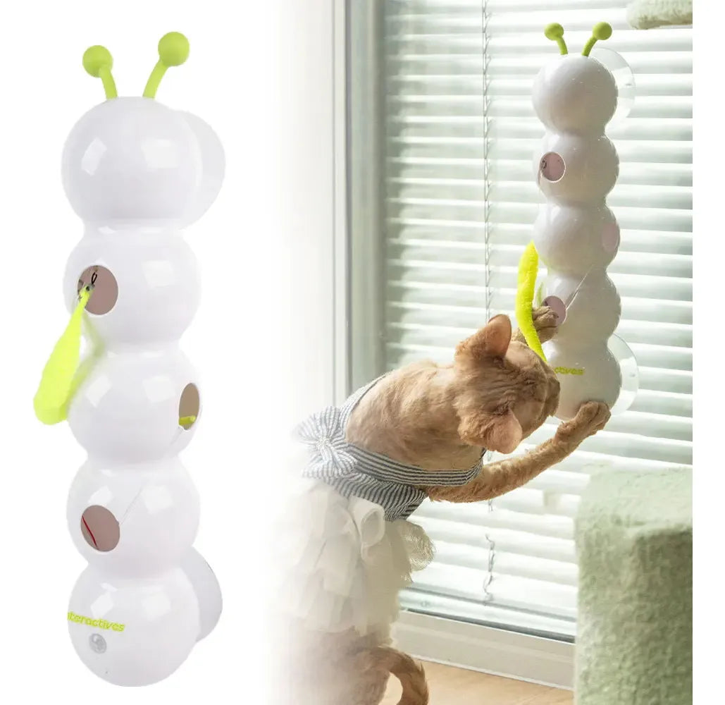 SmartMotion Self-Rotating Cat Toy — Interactive Feather Wand