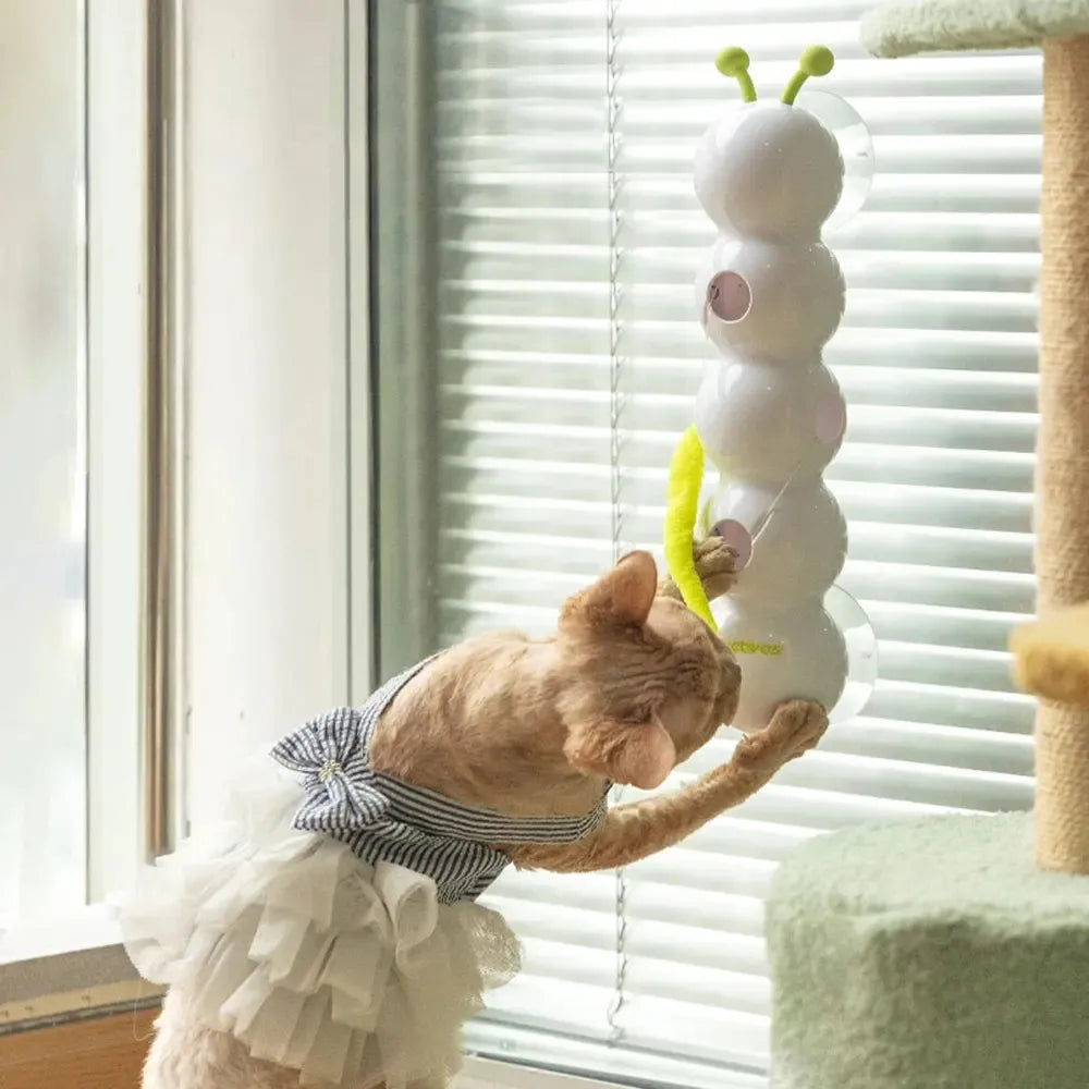 SmartMotion Self-Rotating Cat Toy — Interactive Feather Wand