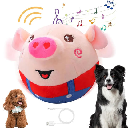 Interactive Bouncy Pet Ball — Self-Moving Electronic Dog Toy